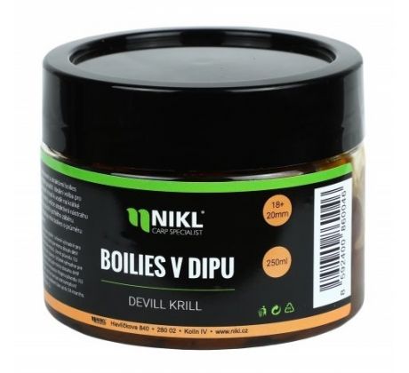 Nikl Boilies v dipu Krill Berry 250g