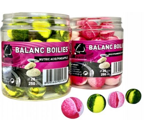 LK Baits BALANC Boilie 250ml 20mm WILD STRAWBERRY/CARP SECRET