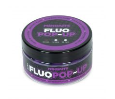 Mikbaits Mini Plovoucí fluo boilie 100ml - Pikantní švestka 10mm