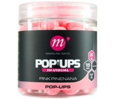 Mainline plovoucí boilies High Visual Pop Ups Pink Pinenana 15 mm